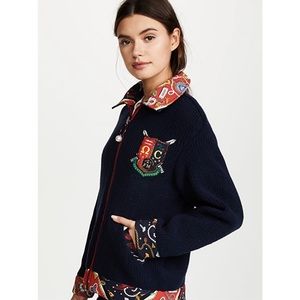 Opening Ceremony Collegiate Sorority Print Reversible Jacket Size 0 NEW with Tag